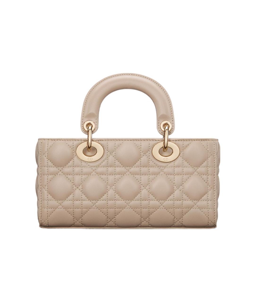 CHRISTIAN DIOR Бежевая сумка с короткими ручками, фото 3