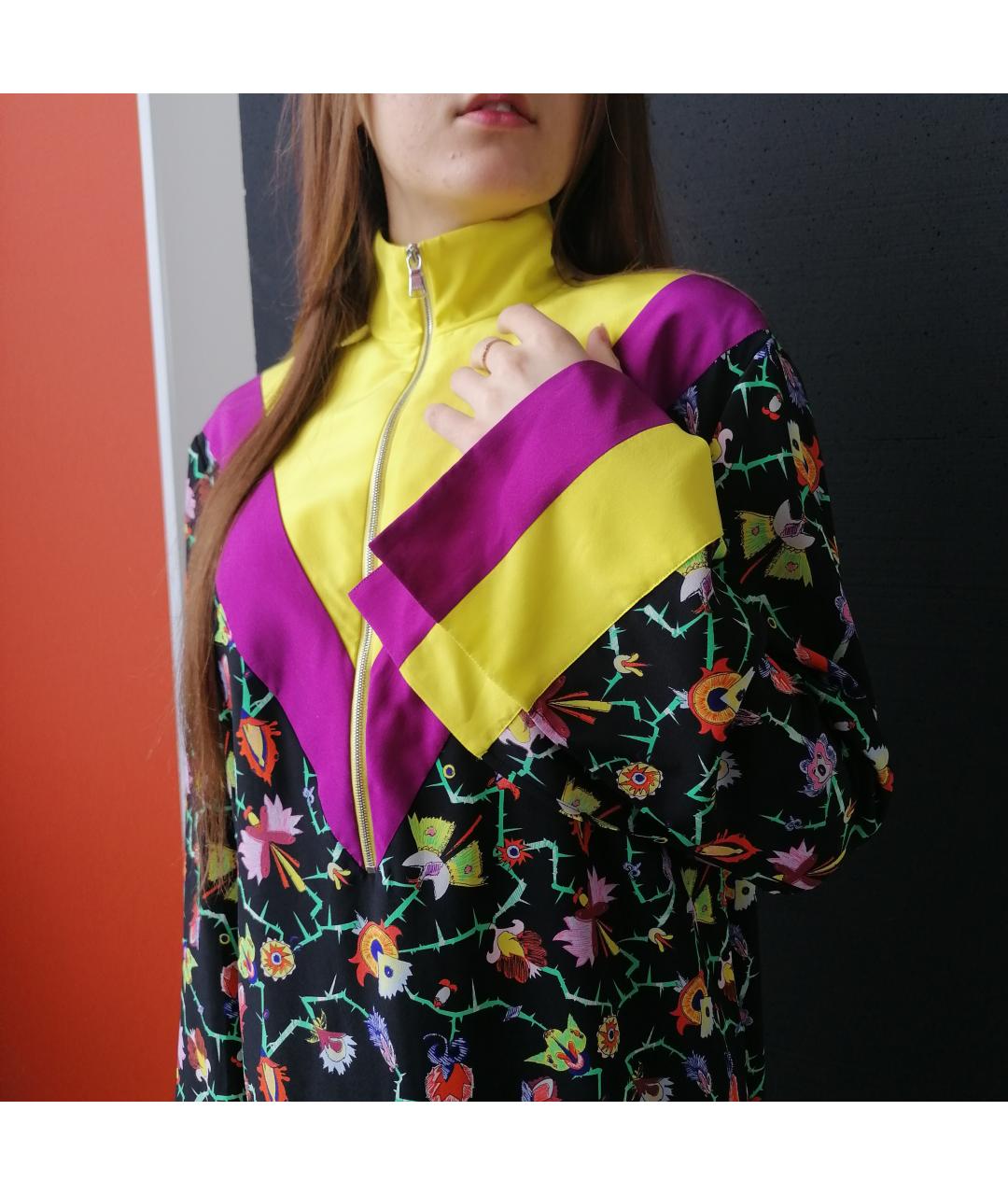EMILIO PUCCI Мульти шелковое повседневное платье, фото 5
