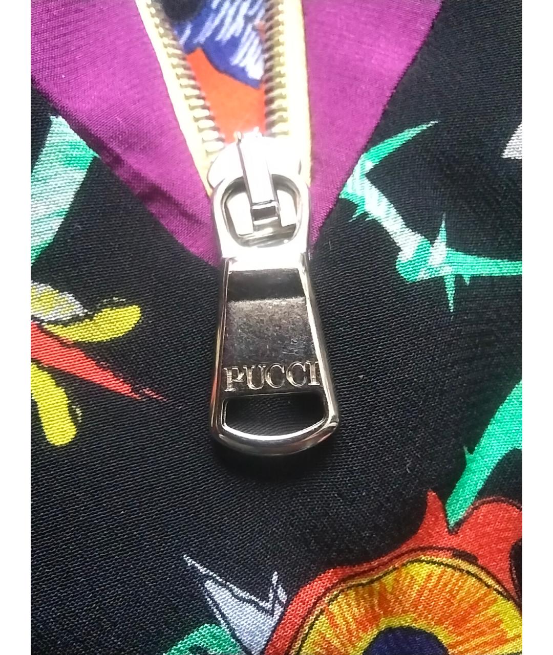 EMILIO PUCCI Мульти шелковое повседневное платье, фото 8