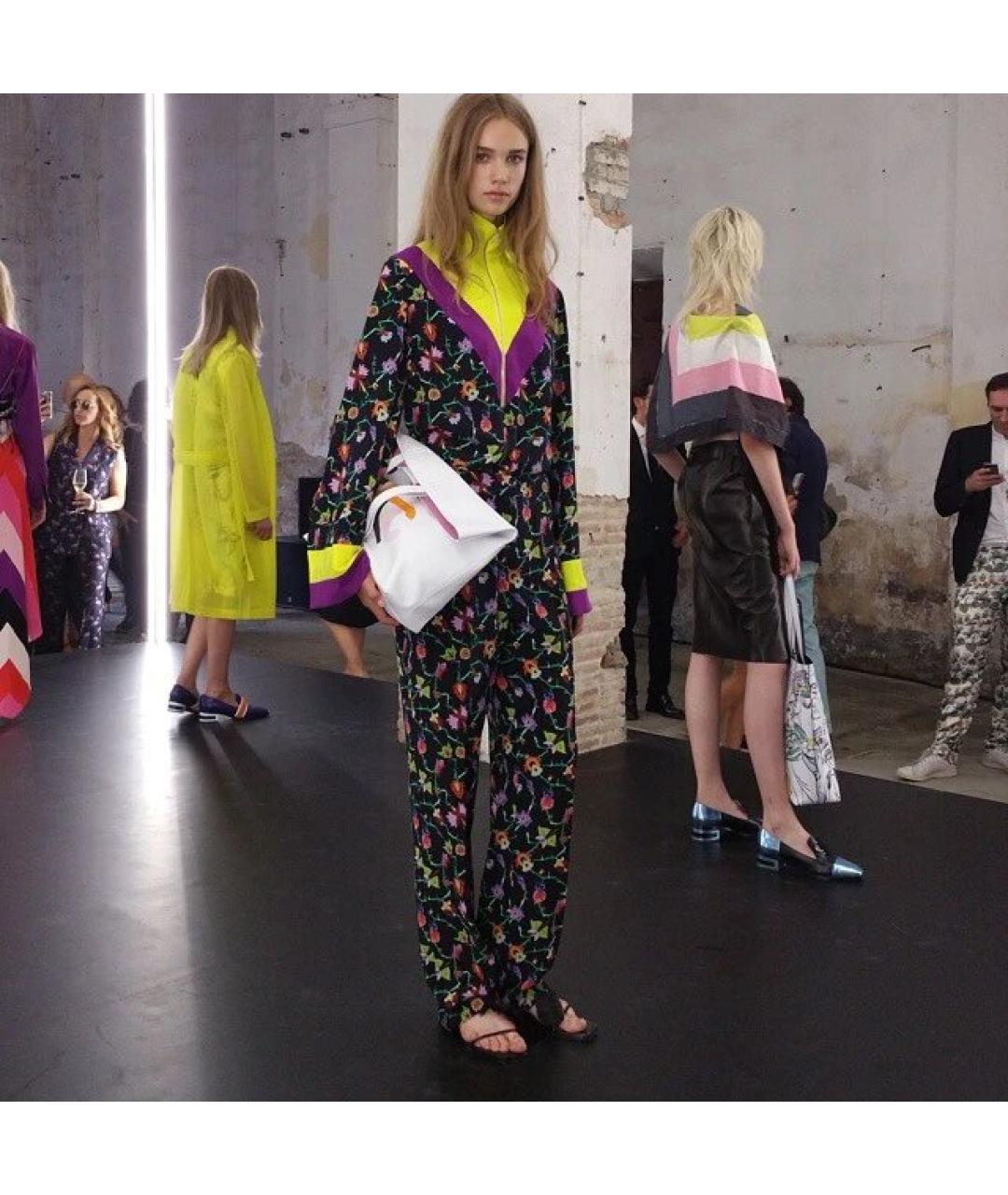 EMILIO PUCCI Мульти шелковое повседневное платье, фото 3
