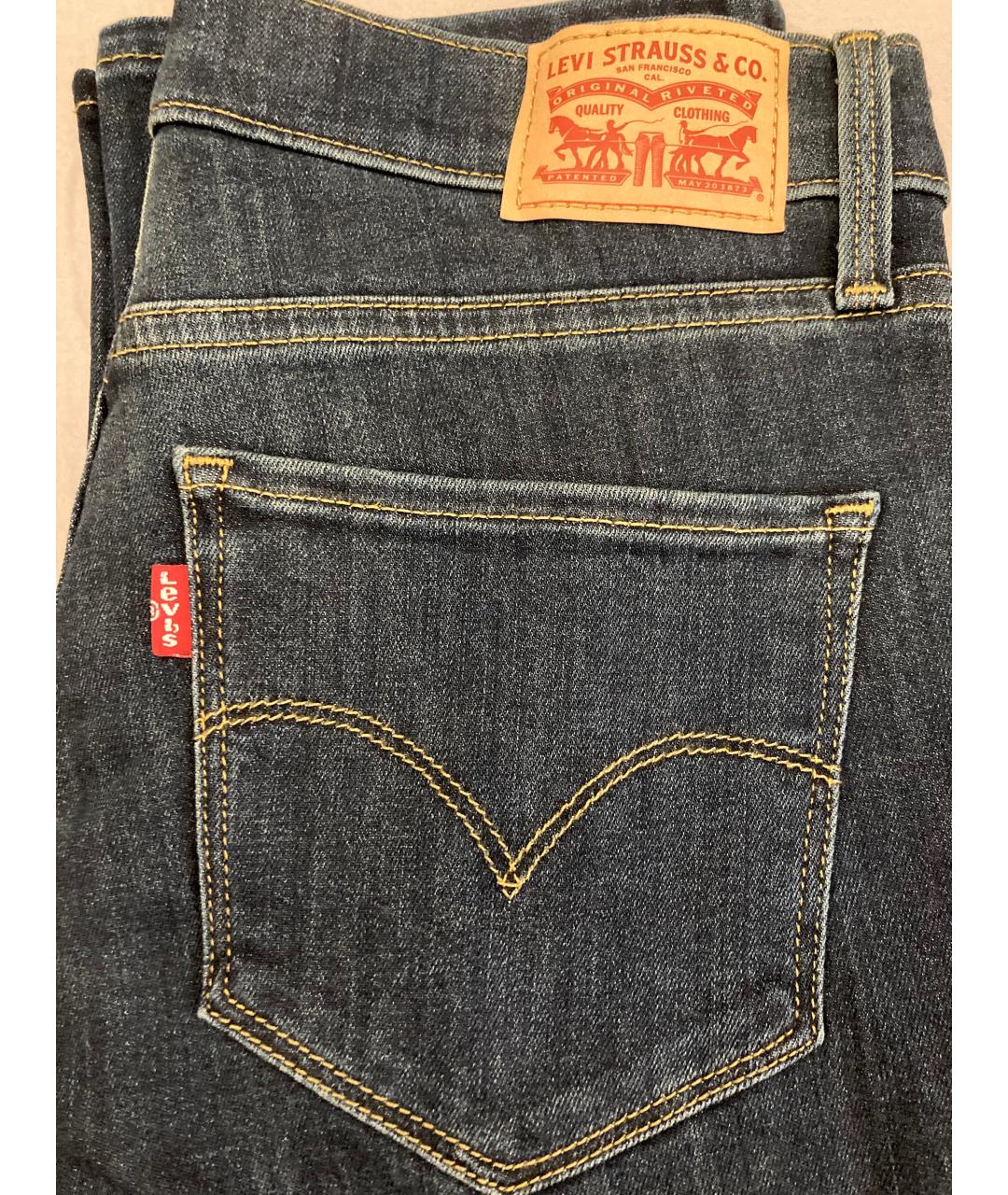 LEVI'S Синие прямые джинсы, фото 4