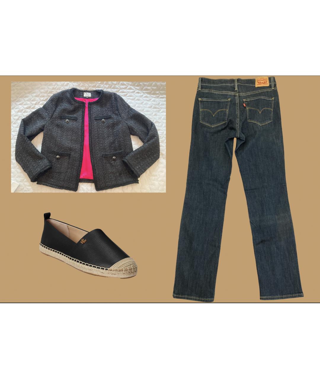 LEVI'S Синие прямые джинсы, фото 7