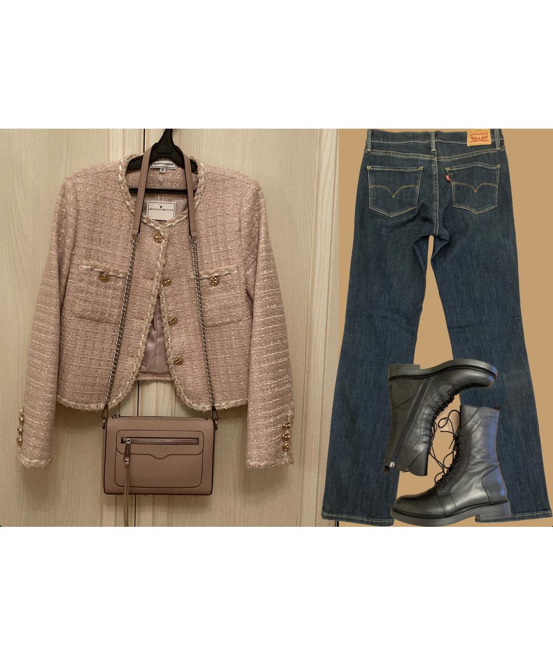 LEVI'S Синие прямые джинсы, фото 6