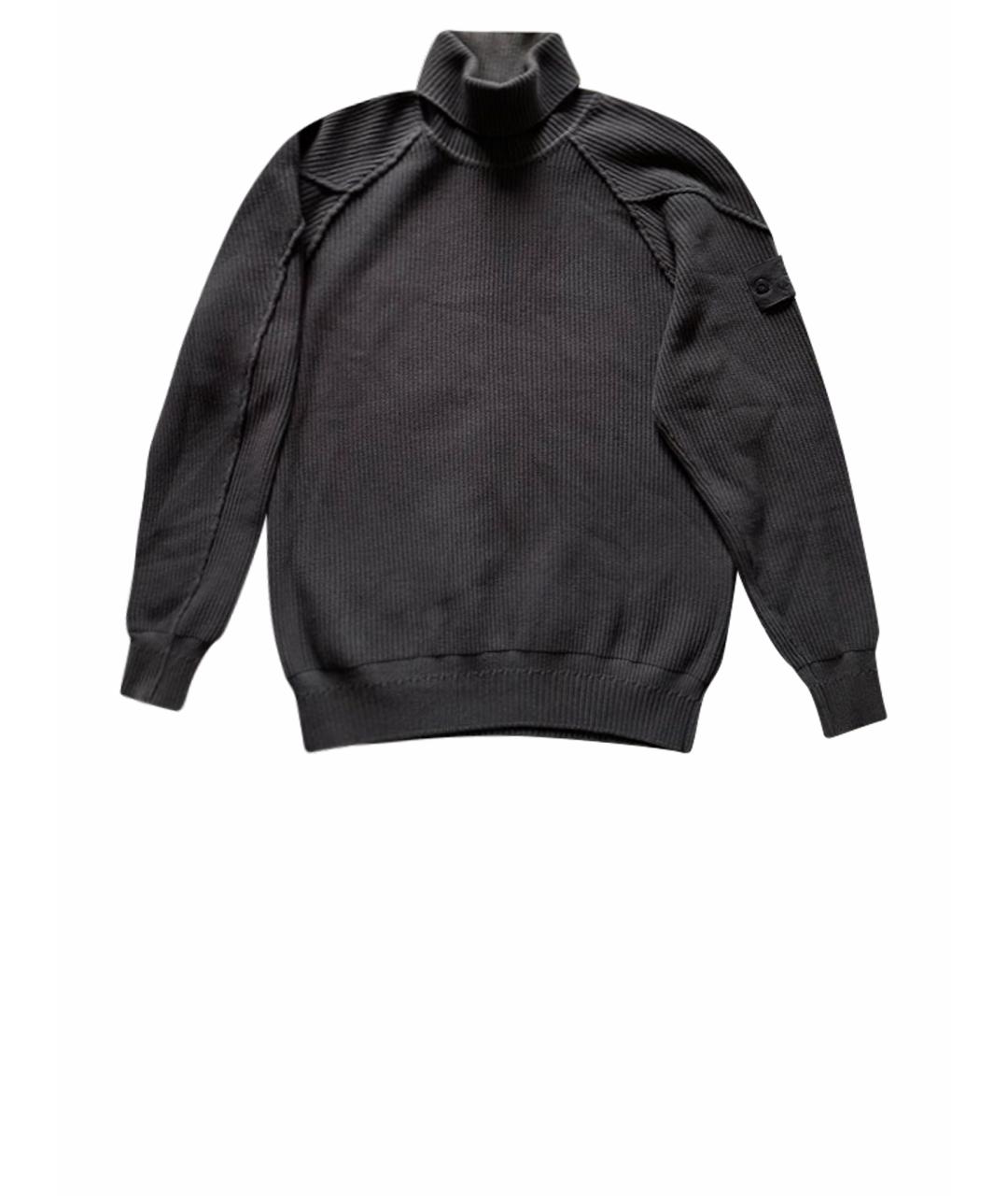 STONE ISLAND Коричневая вискозная водолазка, фото 1