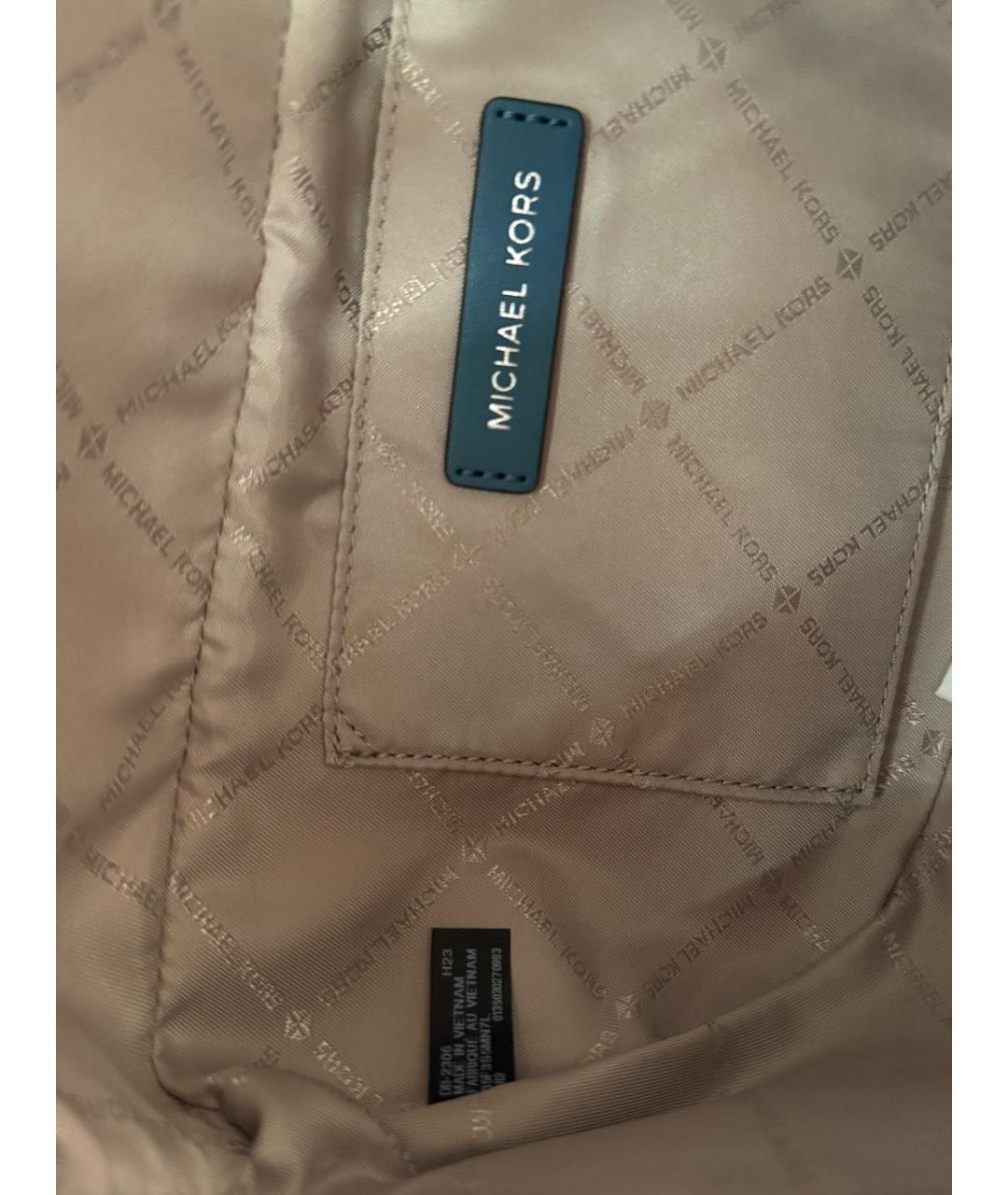 MICHAEL MICHAEL KORS Синяя кожаная поясная сумка, фото 4