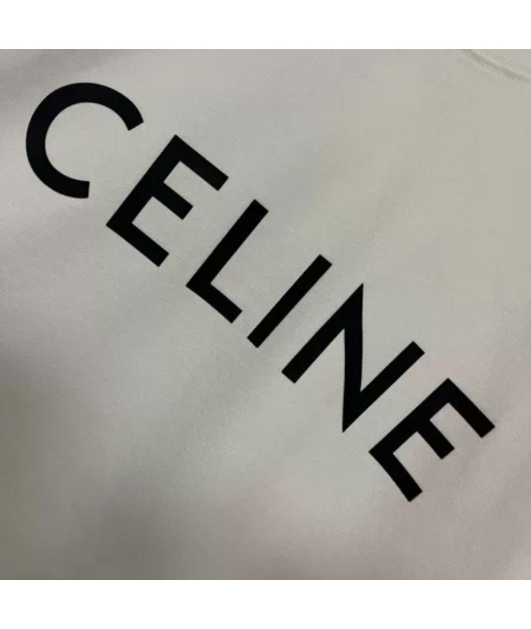 CELINE Бежевая футболка, фото 4