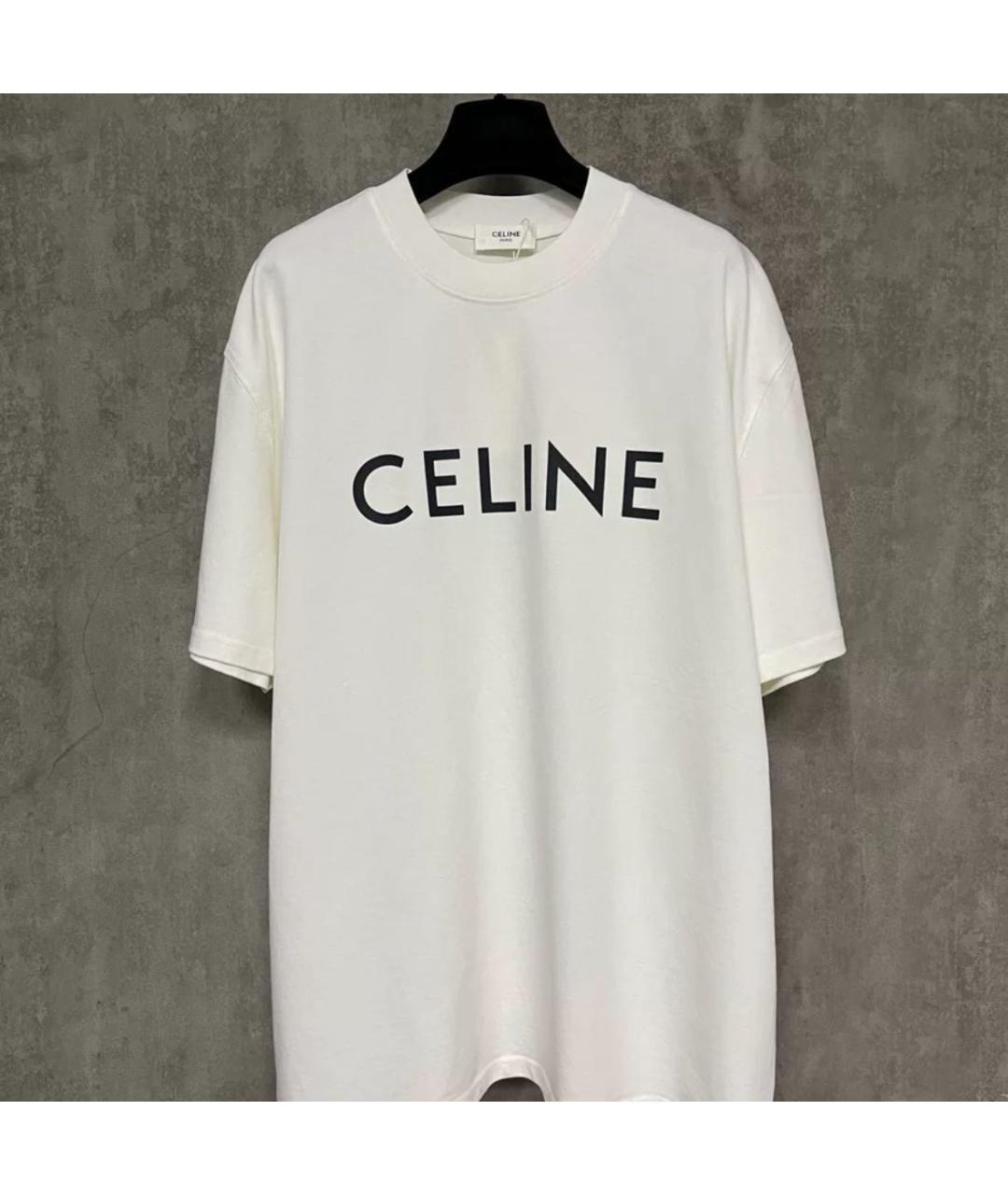 CELINE Бежевая футболка, фото 2
