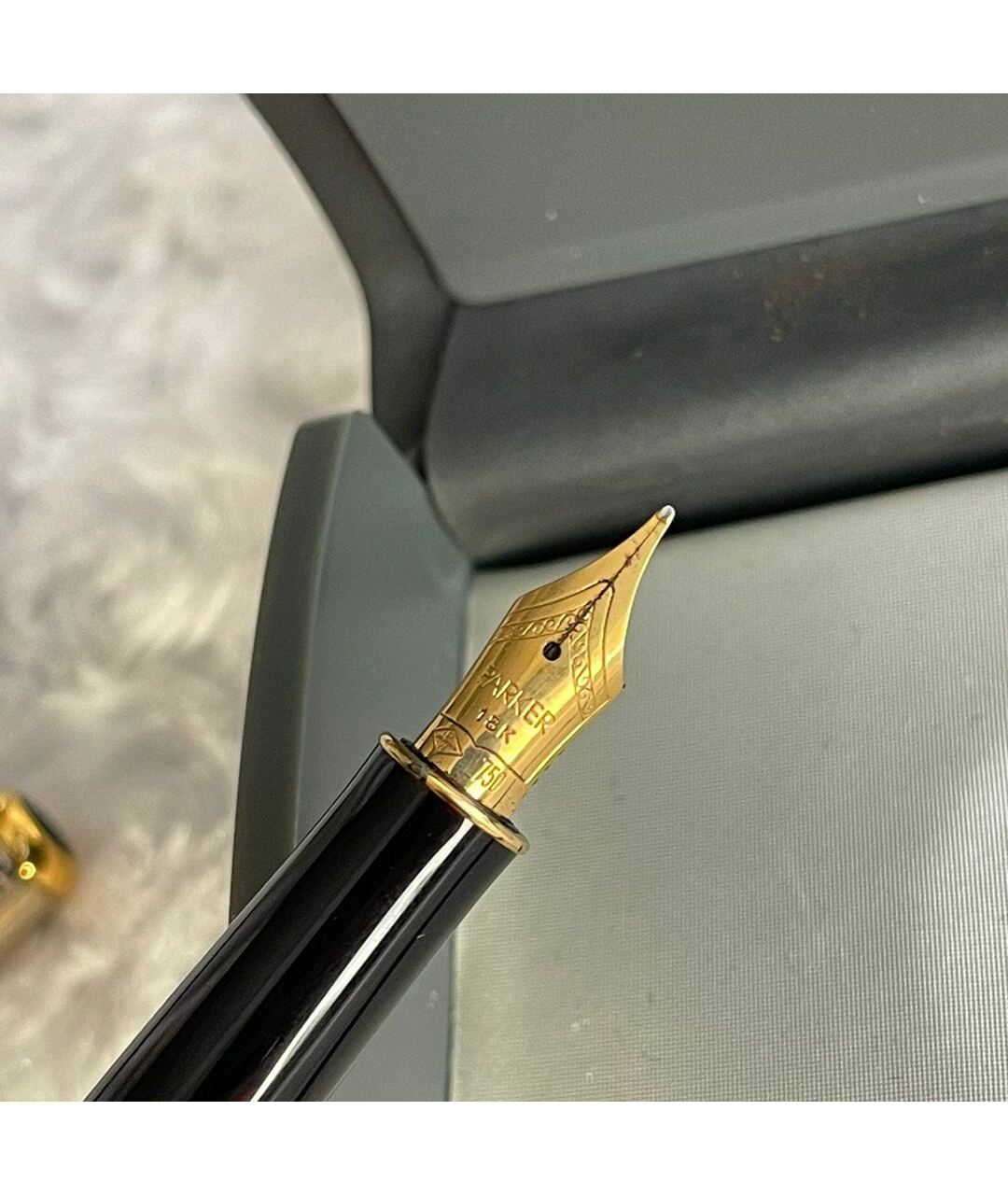PARKER Серебряная металлическая перьевая ручка, фото 8