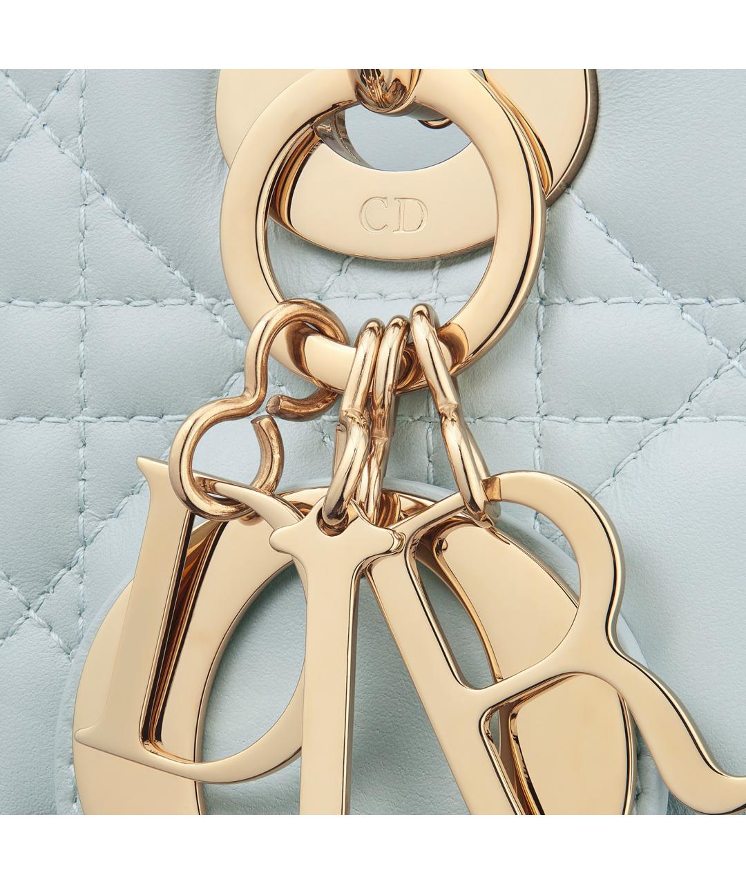 CHRISTIAN DIOR Голубая сумка через плечо, фото 5