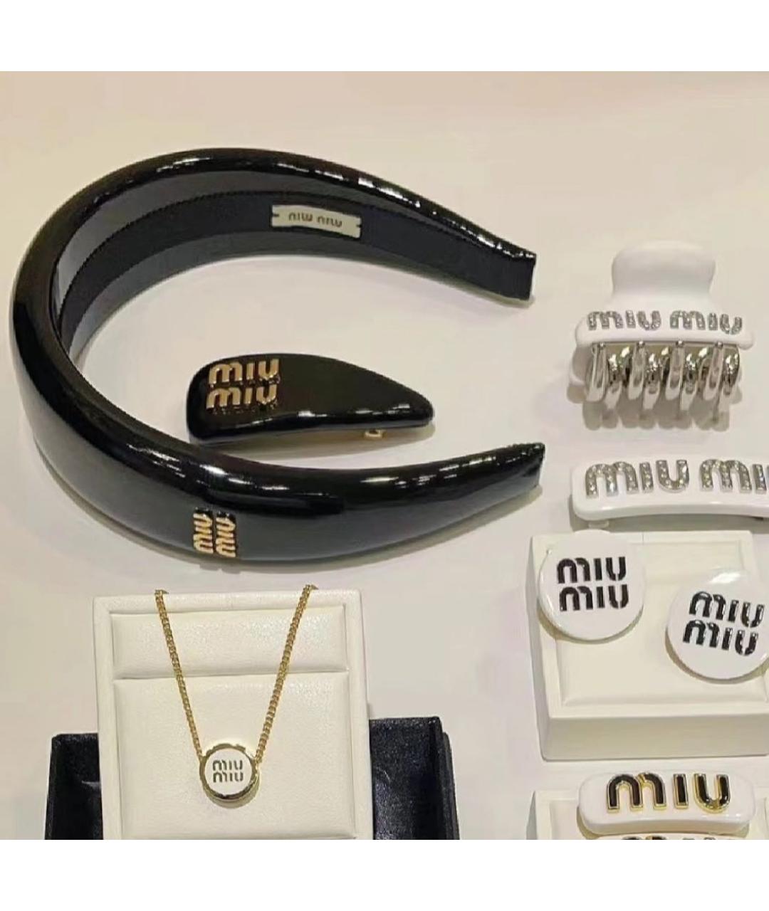 MIU MIU Черный ободок, фото 3
