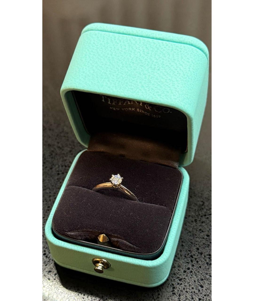 TIFFANY&CO Белое платиновое кольцо, фото 2