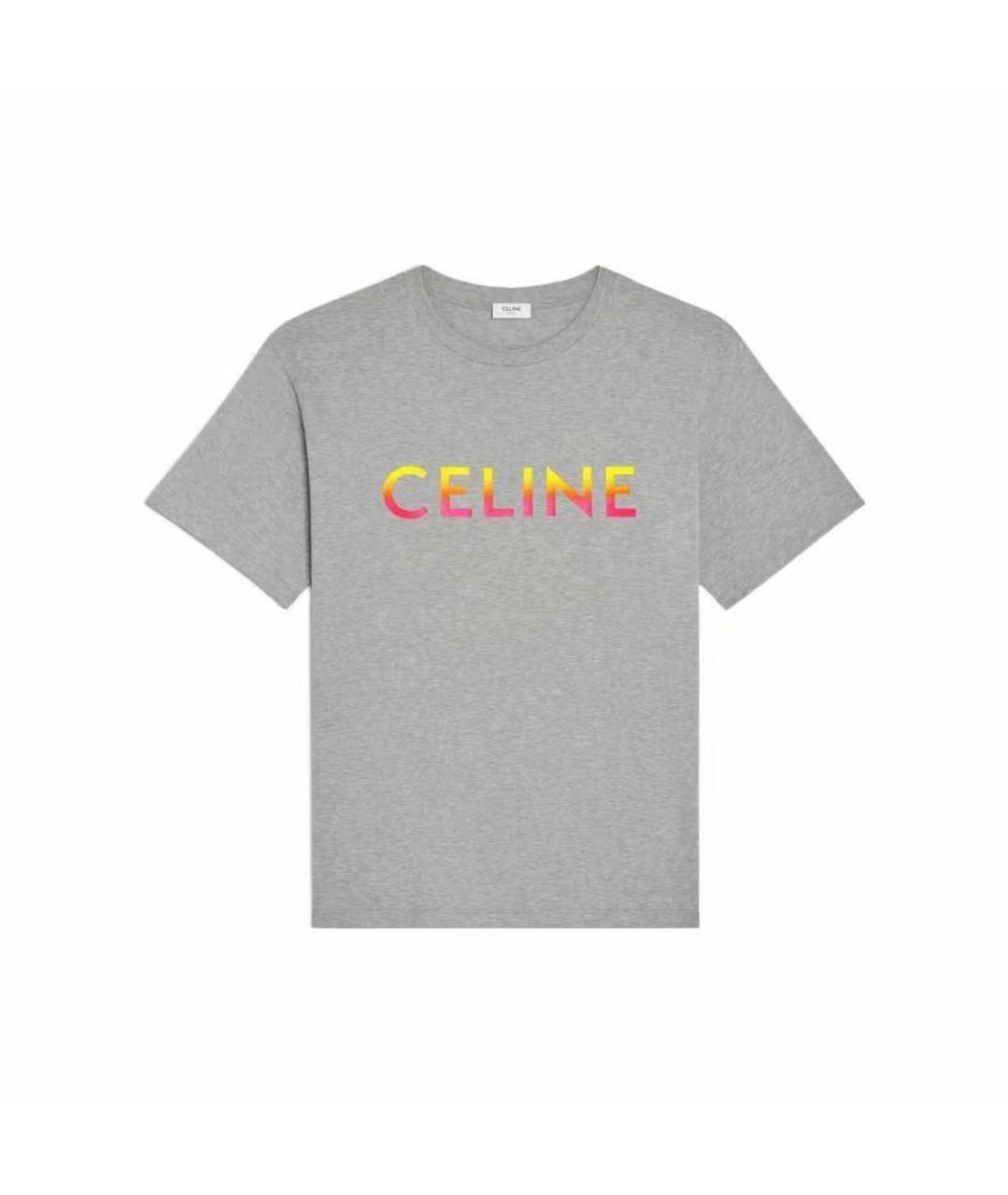 CELINE Бежевая хлопковая футболка, фото 1
