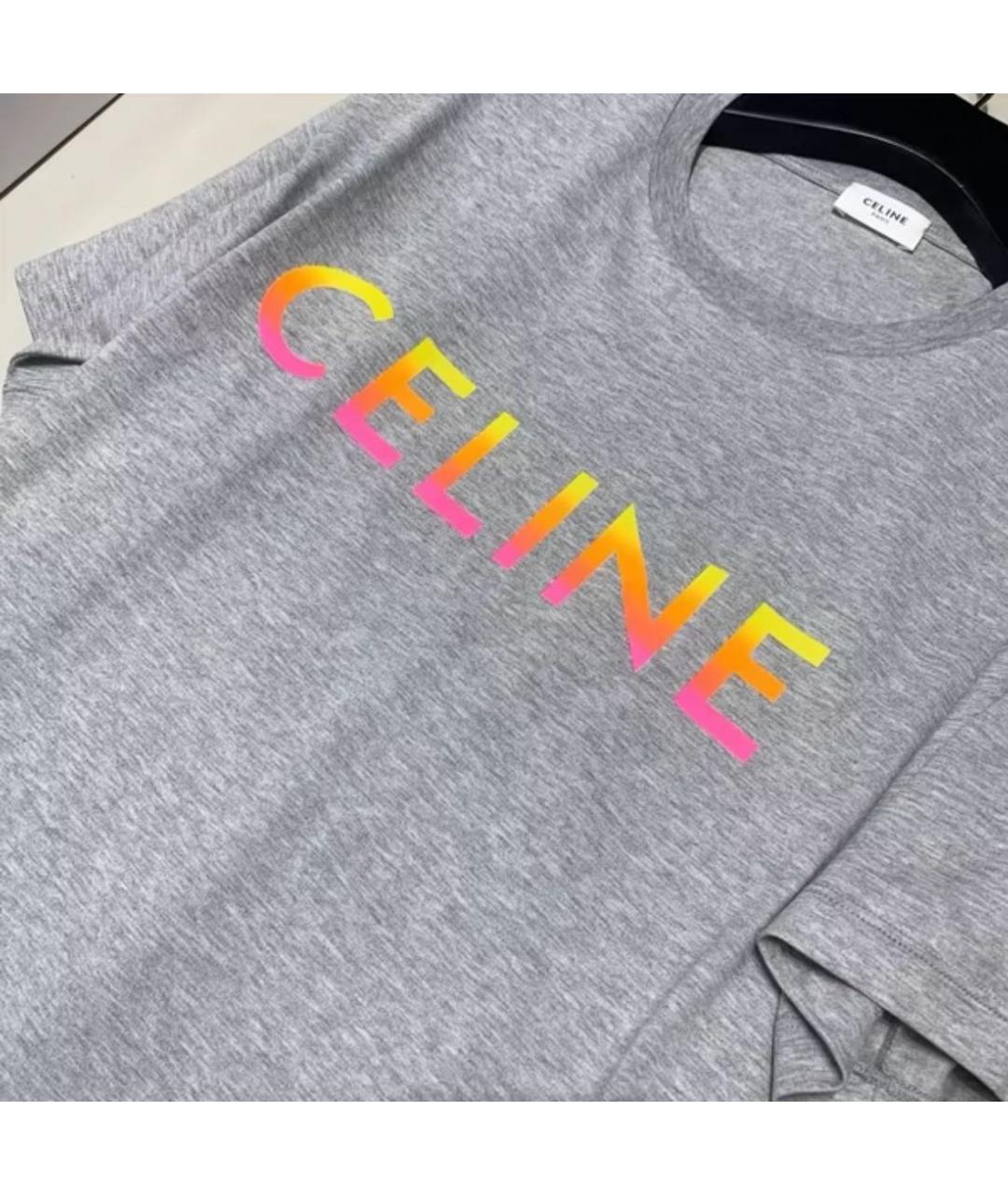 CELINE Антрацитовая футболка, фото 4