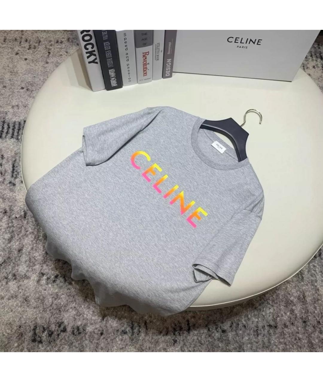 CELINE Антрацитовая футболка, фото 2
