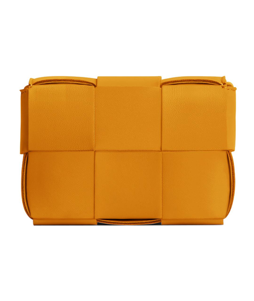 BOTTEGA VENETA Оранжевая кожаная сумка через плечо, фото 3