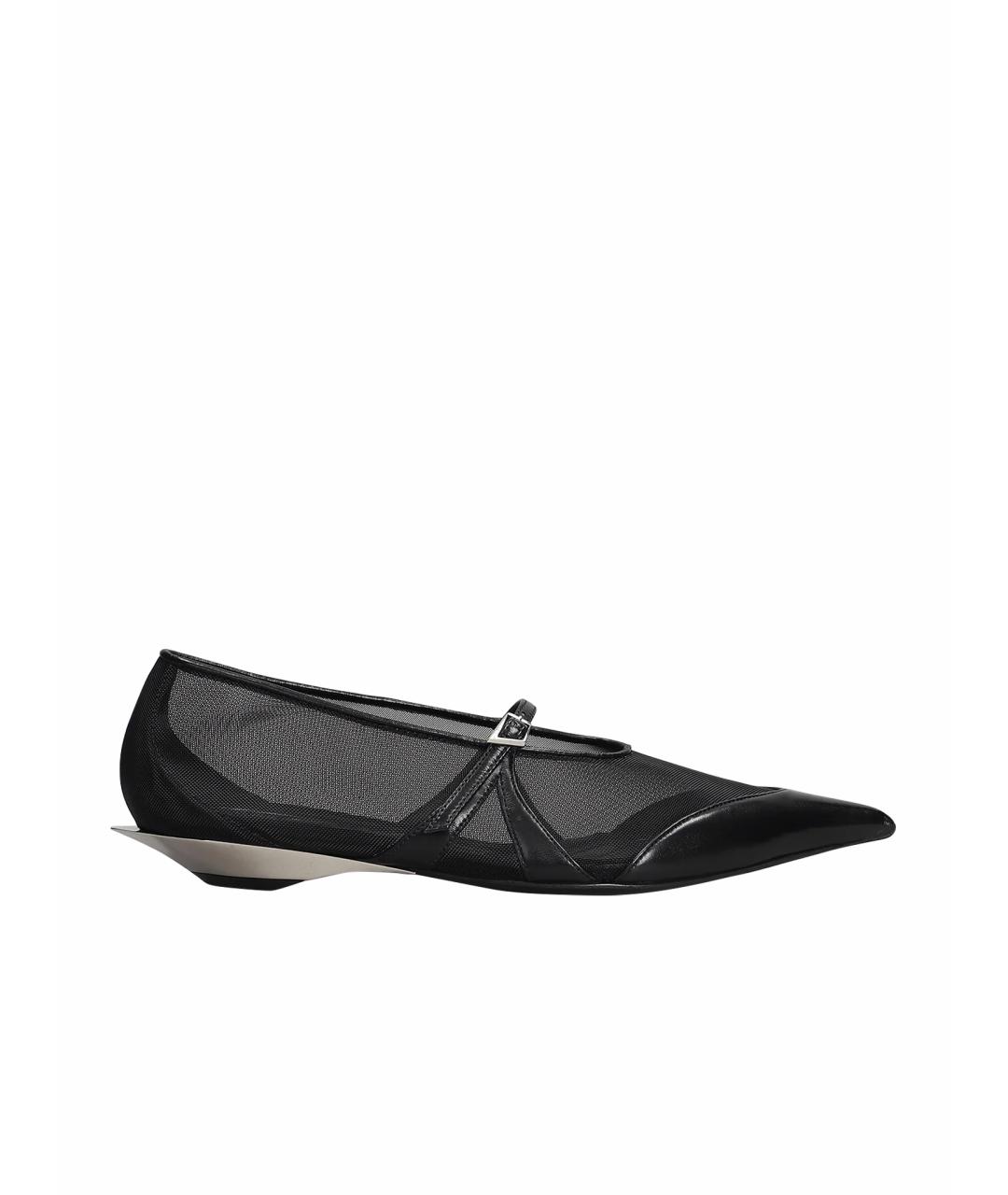 MUGLER Черные лодочки на низком каблуке, фото 1
