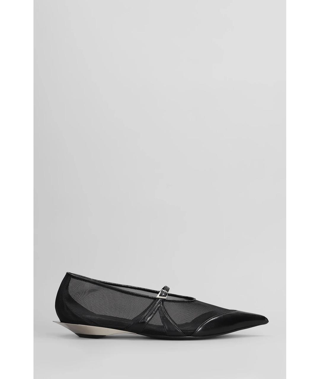 MUGLER Черные лодочки на низком каблуке, фото 6