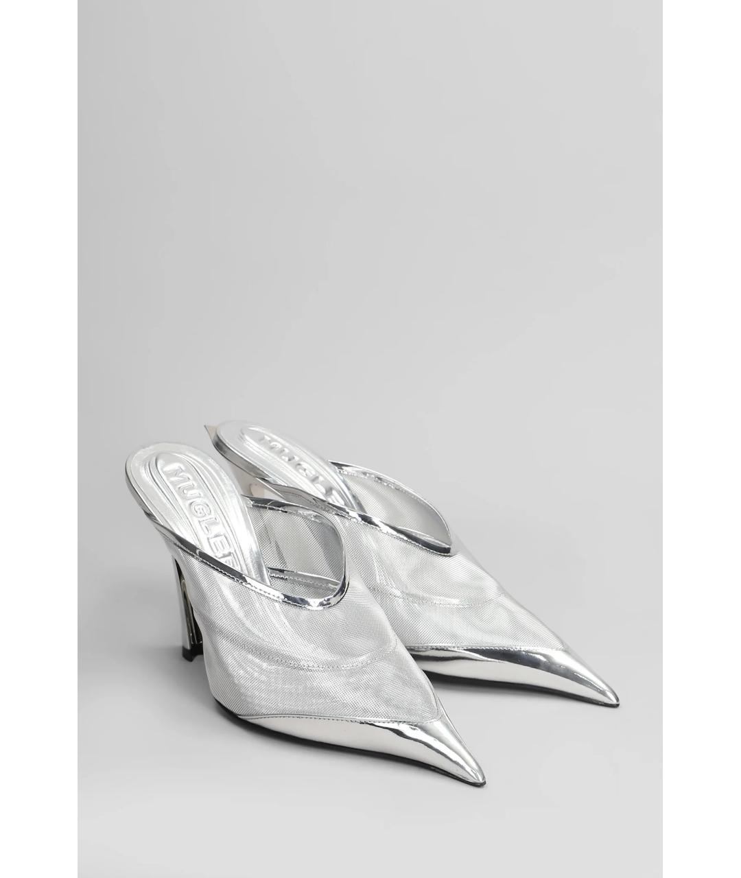 MUGLER Серебряные мюли, фото 3