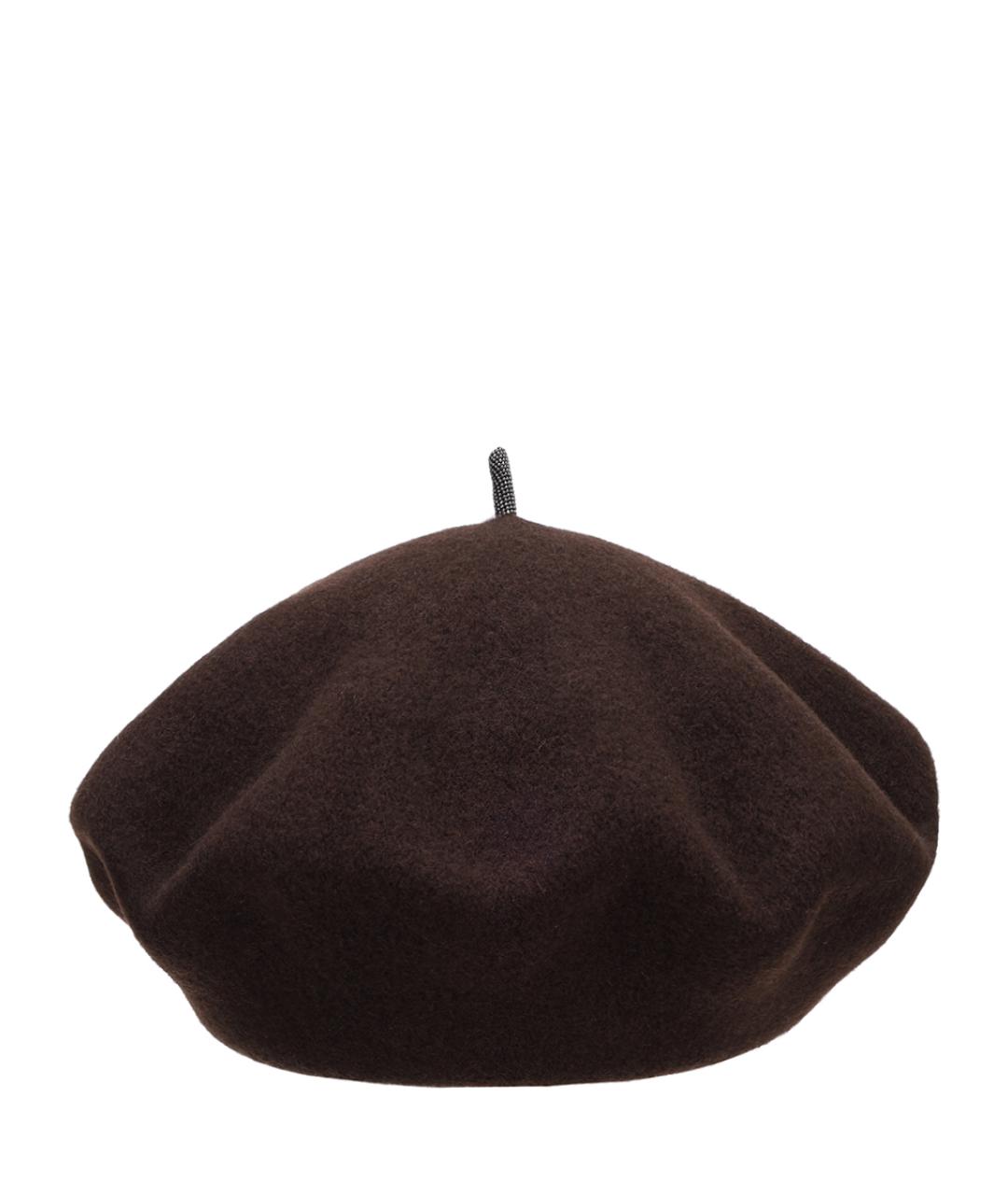BRUNELLO CUCINELLI Коричневая шерстяная шапка, фото 2