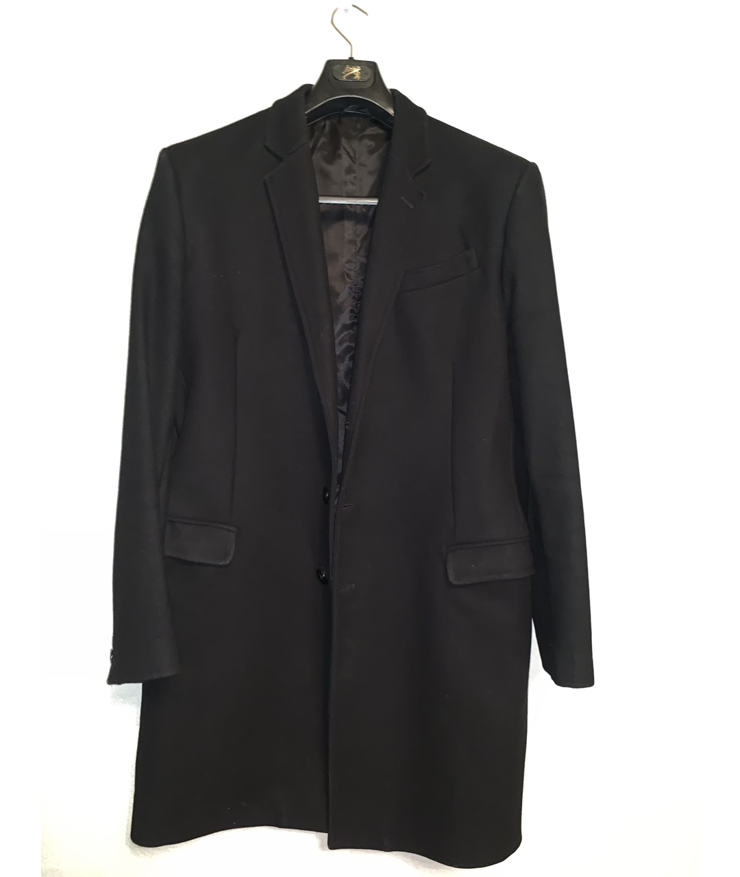 GIANFRANCO FERRE Черное шерстяное пальто, фото 6