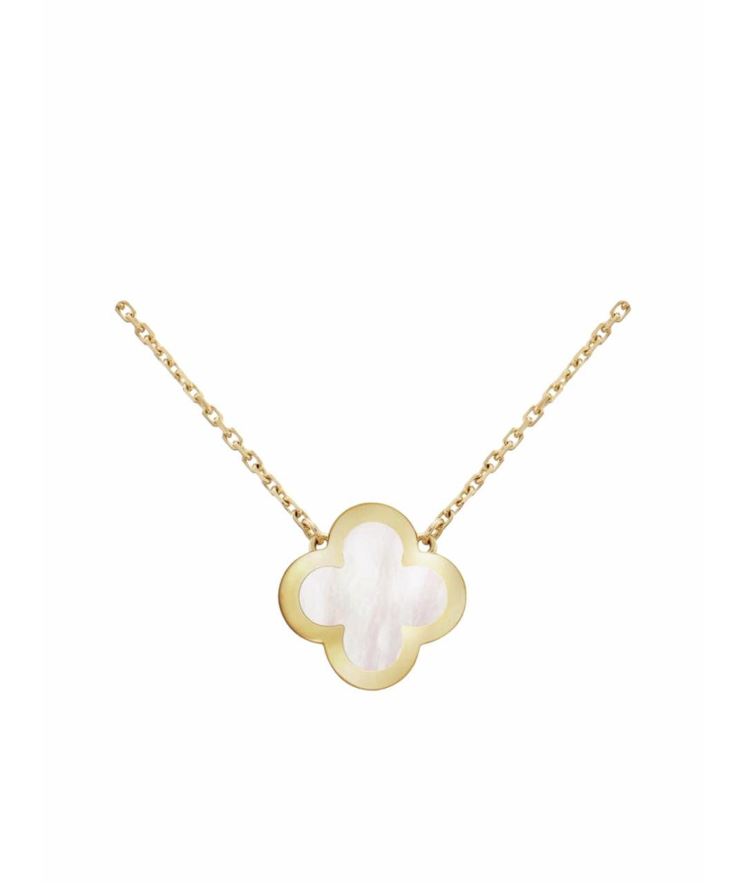 VAN CLEEF & ARPELS Белое колье из желтого золота, фото 1