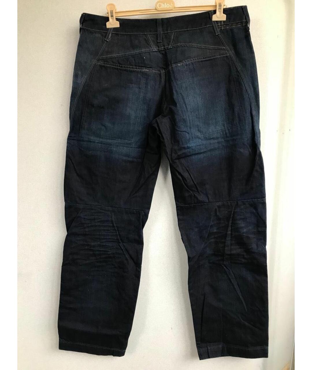 MARITHE FRANCOIS GIRBAUD Синие хлопковые джинсы, фото 2