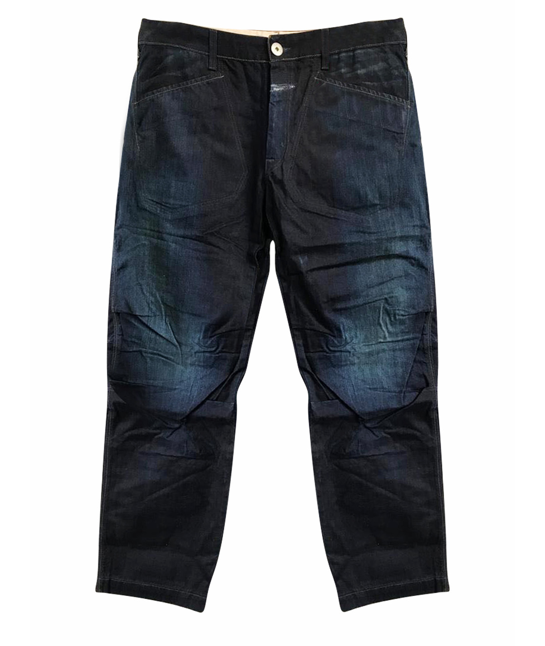 MARITHE FRANCOIS GIRBAUD Синие хлопковые джинсы, фото 1