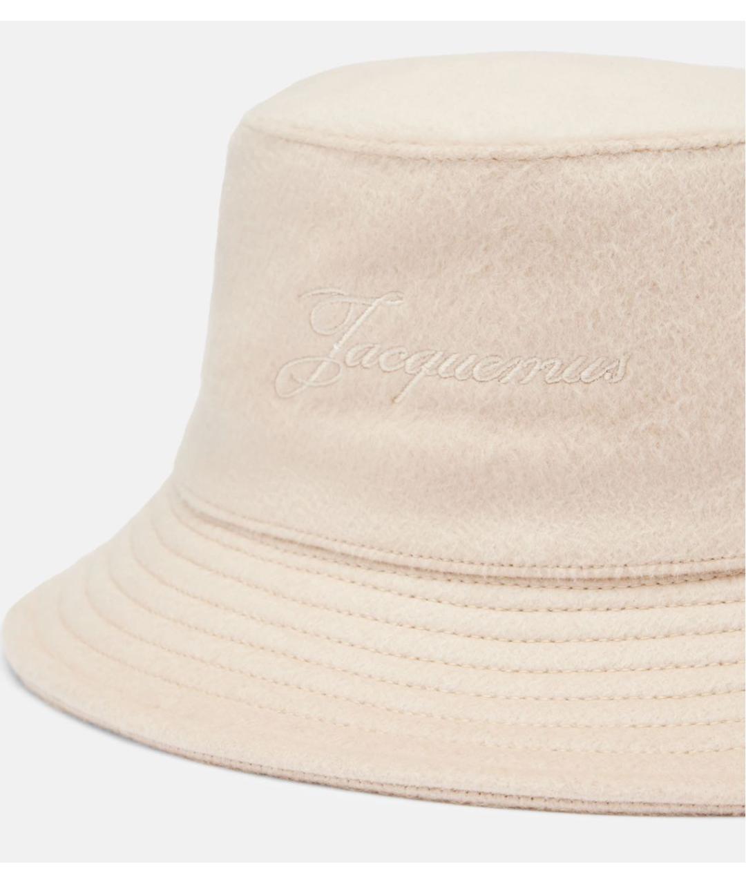 JACQUEMUS Бежевая шерстяная панама, фото 2