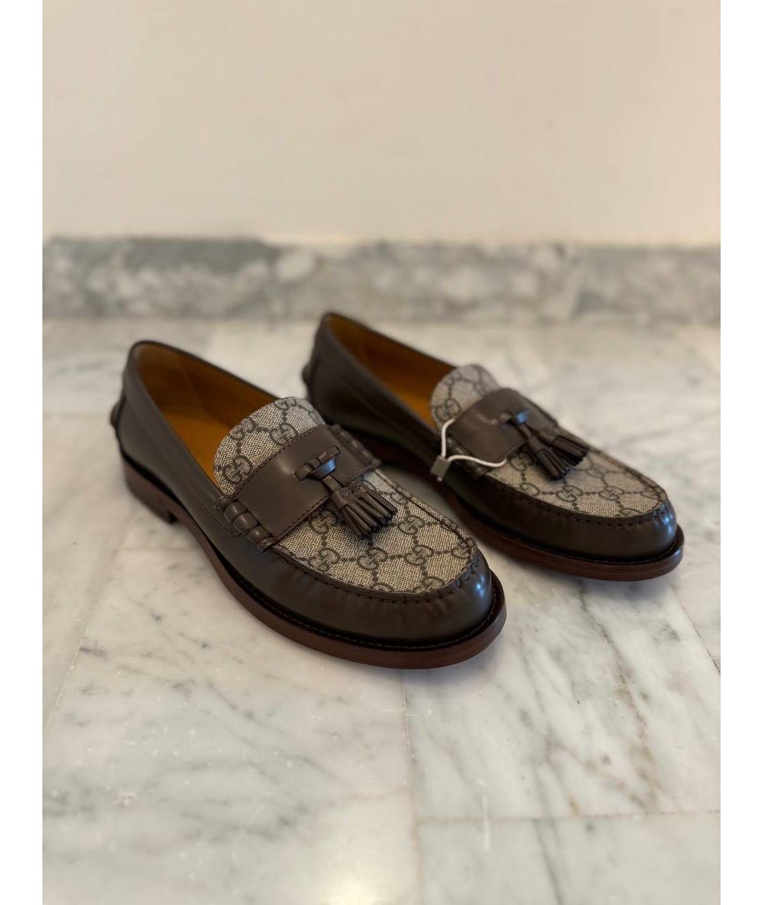 GUCCI Кожаные лоферы, фото 3