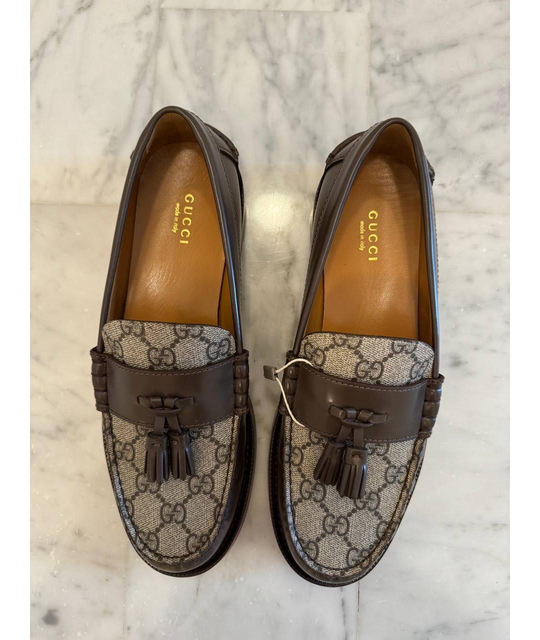 GUCCI Кожаные лоферы, фото 2