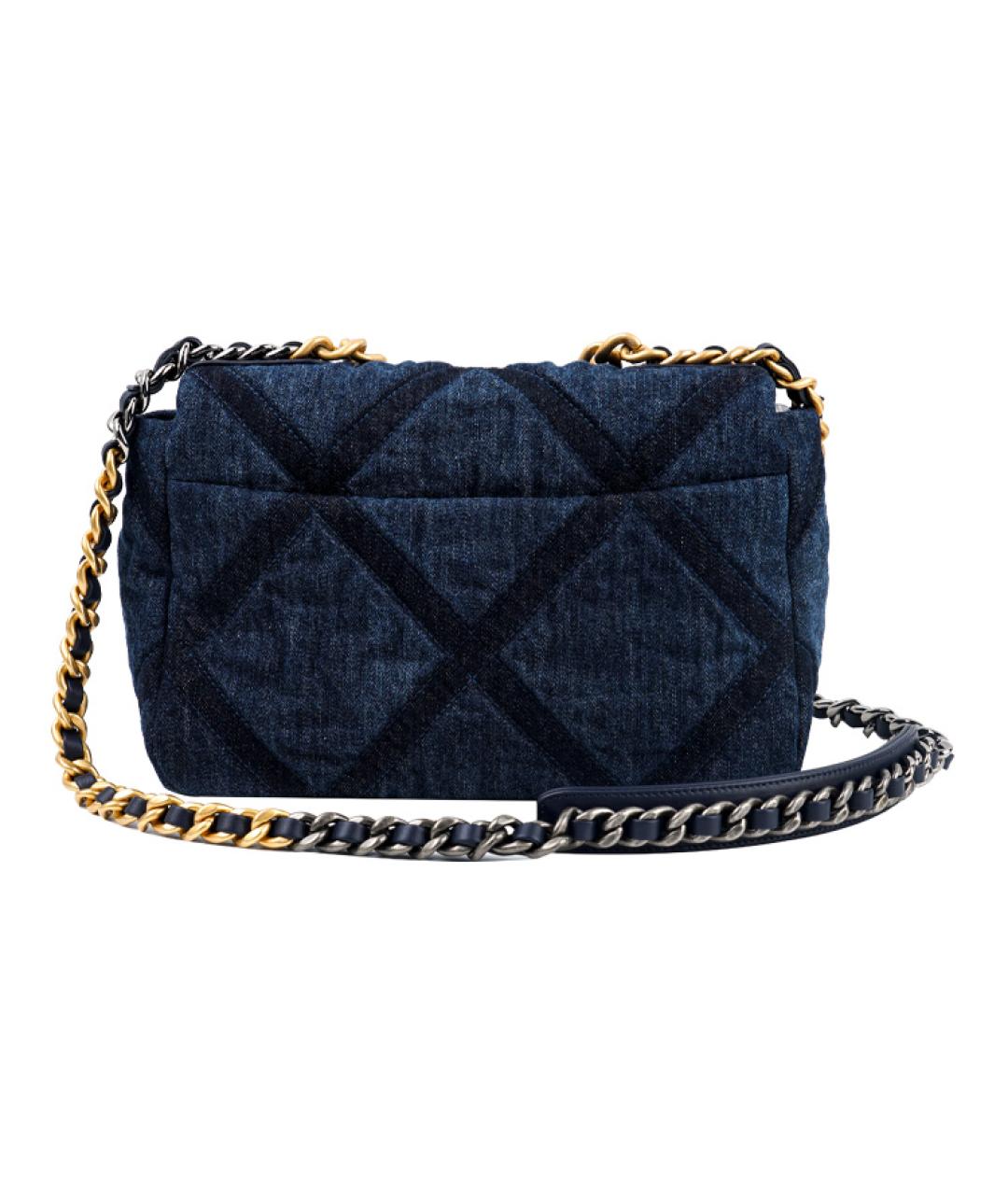 CHANEL Темно-синяя сумка через плечо, фото 3