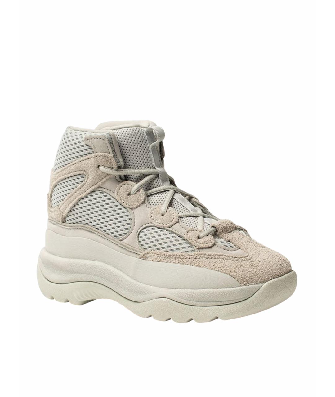 ADIDAS YEEZY Серые кожаные ботинки, фото 1