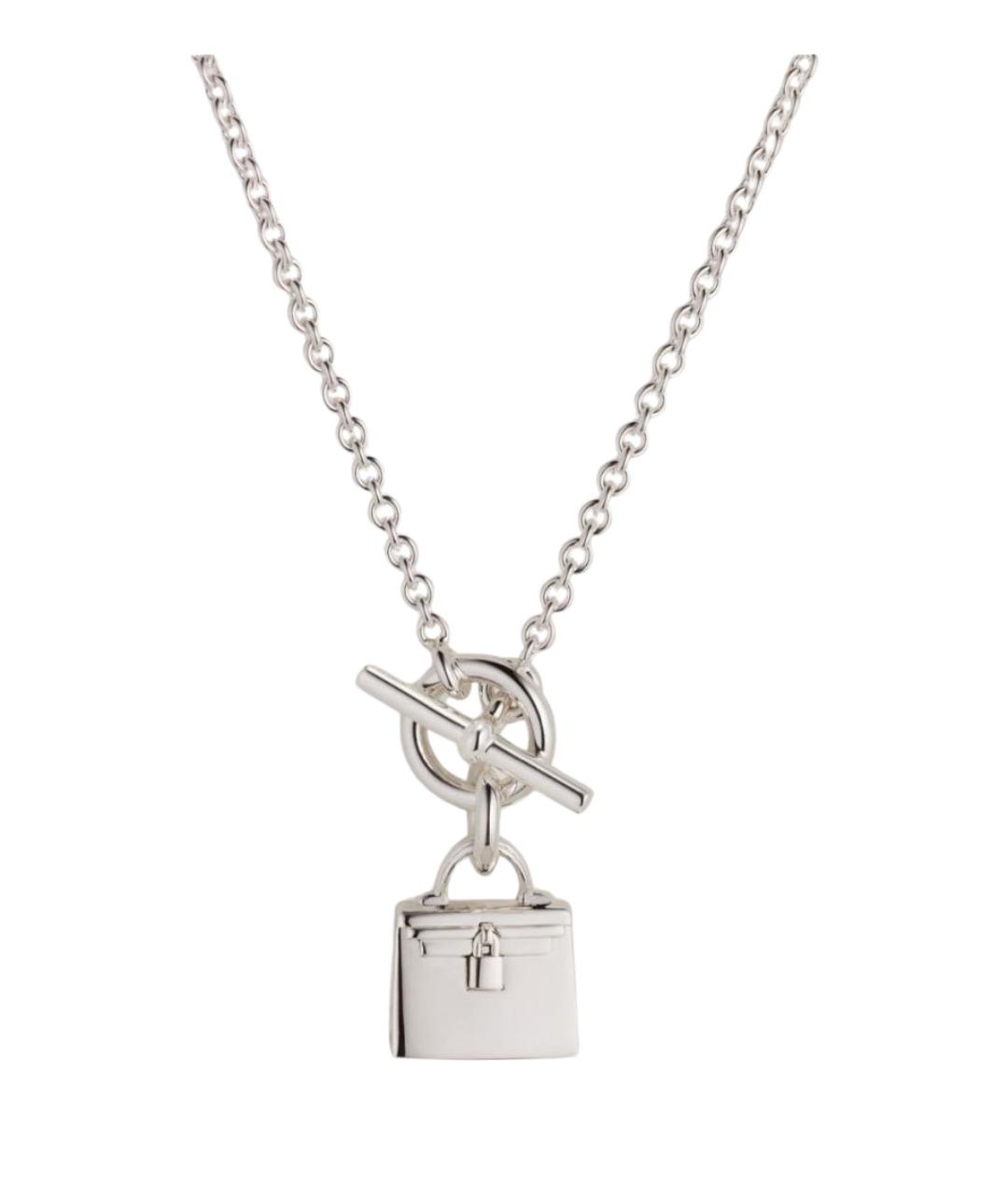 HERMES Серебряное серебряное колье, фото 1