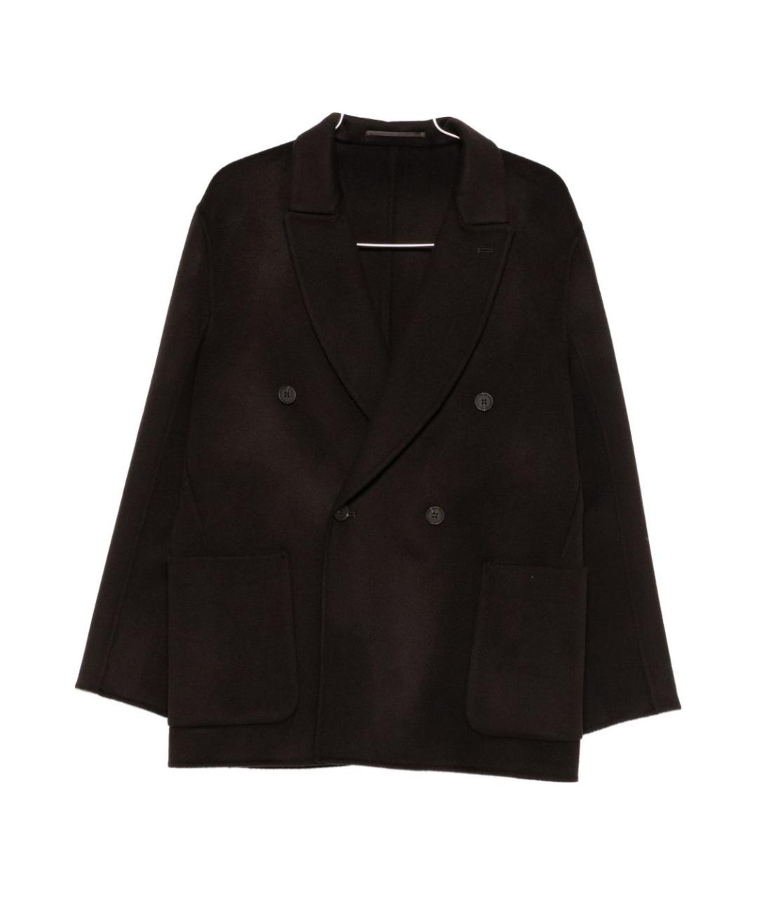 EMPORIO ARMANI Коричневое кашемировое пальто, фото 1
