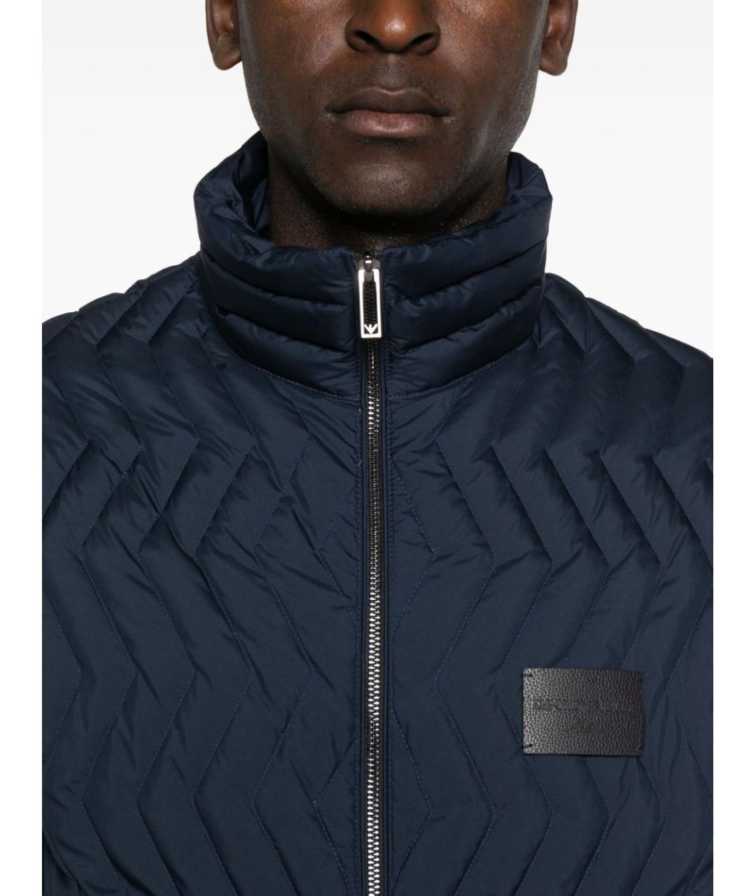 EMPORIO ARMANI Синяя полиэстеровая куртка, фото 2