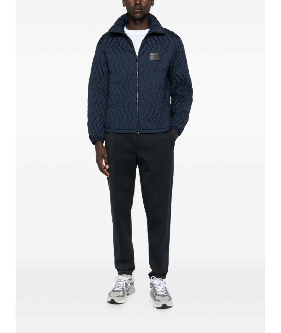 EMPORIO ARMANI Синяя полиэстеровая куртка, фото 4