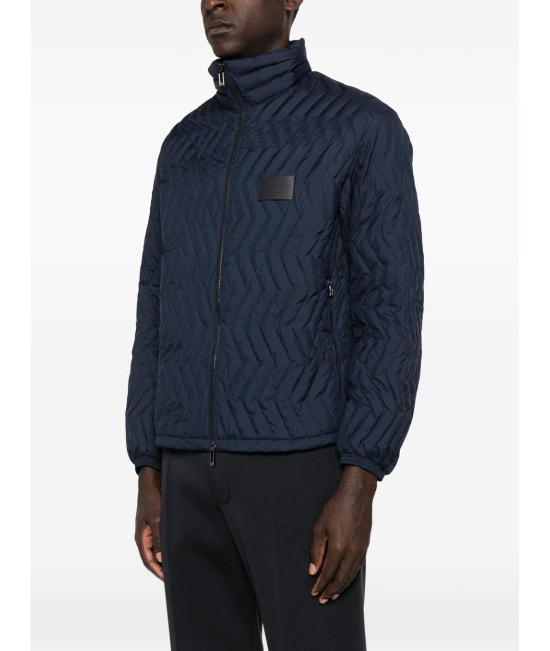 EMPORIO ARMANI Синяя полиэстеровая куртка, фото 3