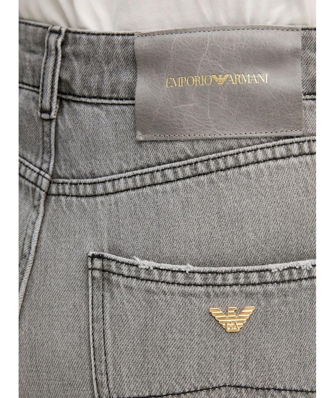EMPORIO ARMANI Синие прямые джинсы, фото 3