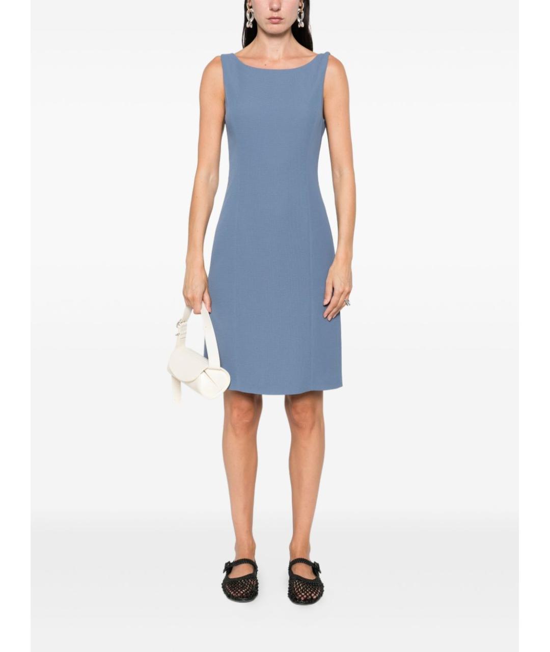 EMPORIO ARMANI Синее платье, фото 3
