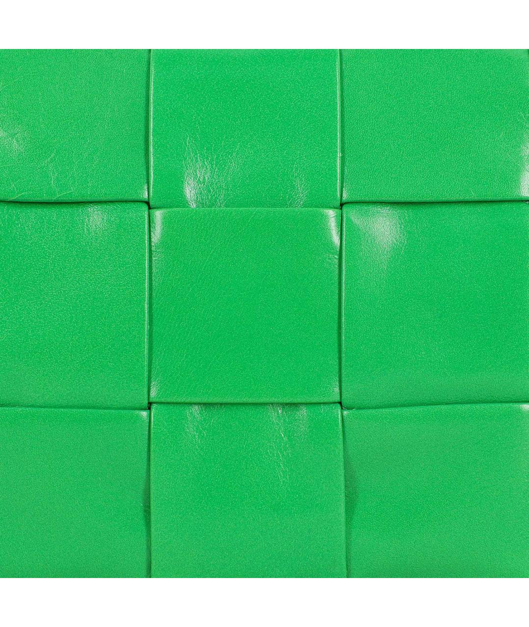 BOTTEGA VENETA Зеленая кожаная сумка на плечо, фото 7