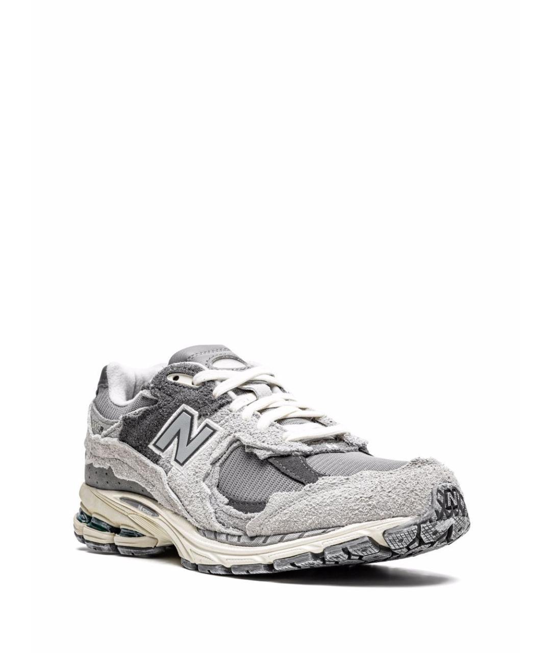 NEW BALANCE Серые замшевые низкие кроссовки / кеды, фото 3