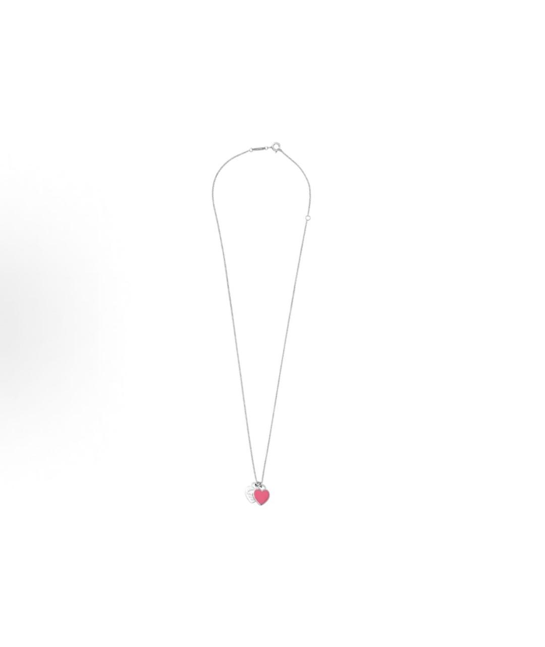 TIFFANY&CO Розовое серебряное колье, фото 4