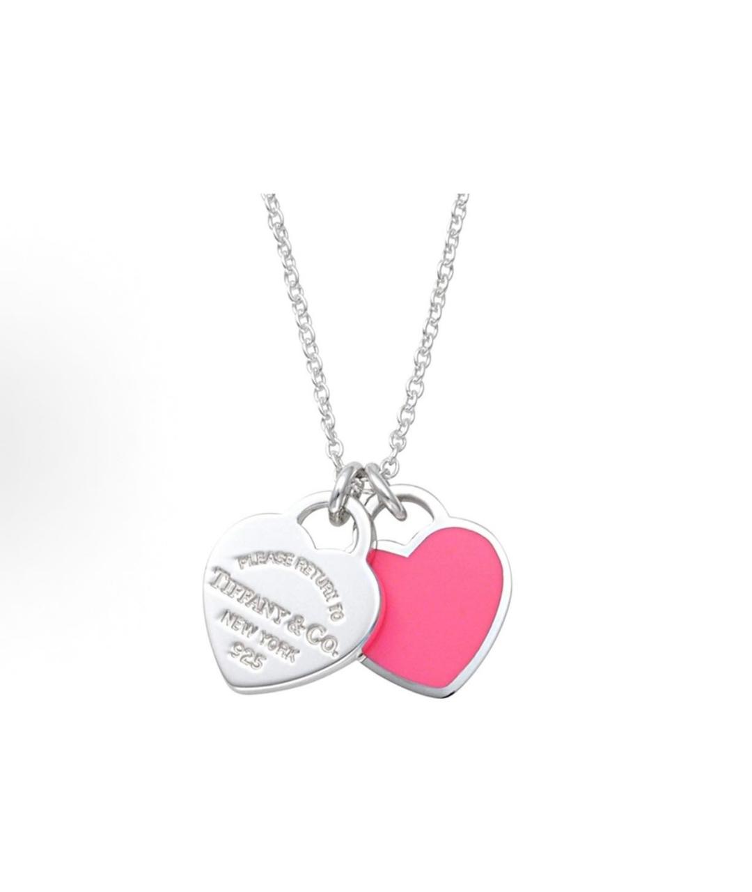 TIFFANY&CO Розовое серебряное колье, фото 2
