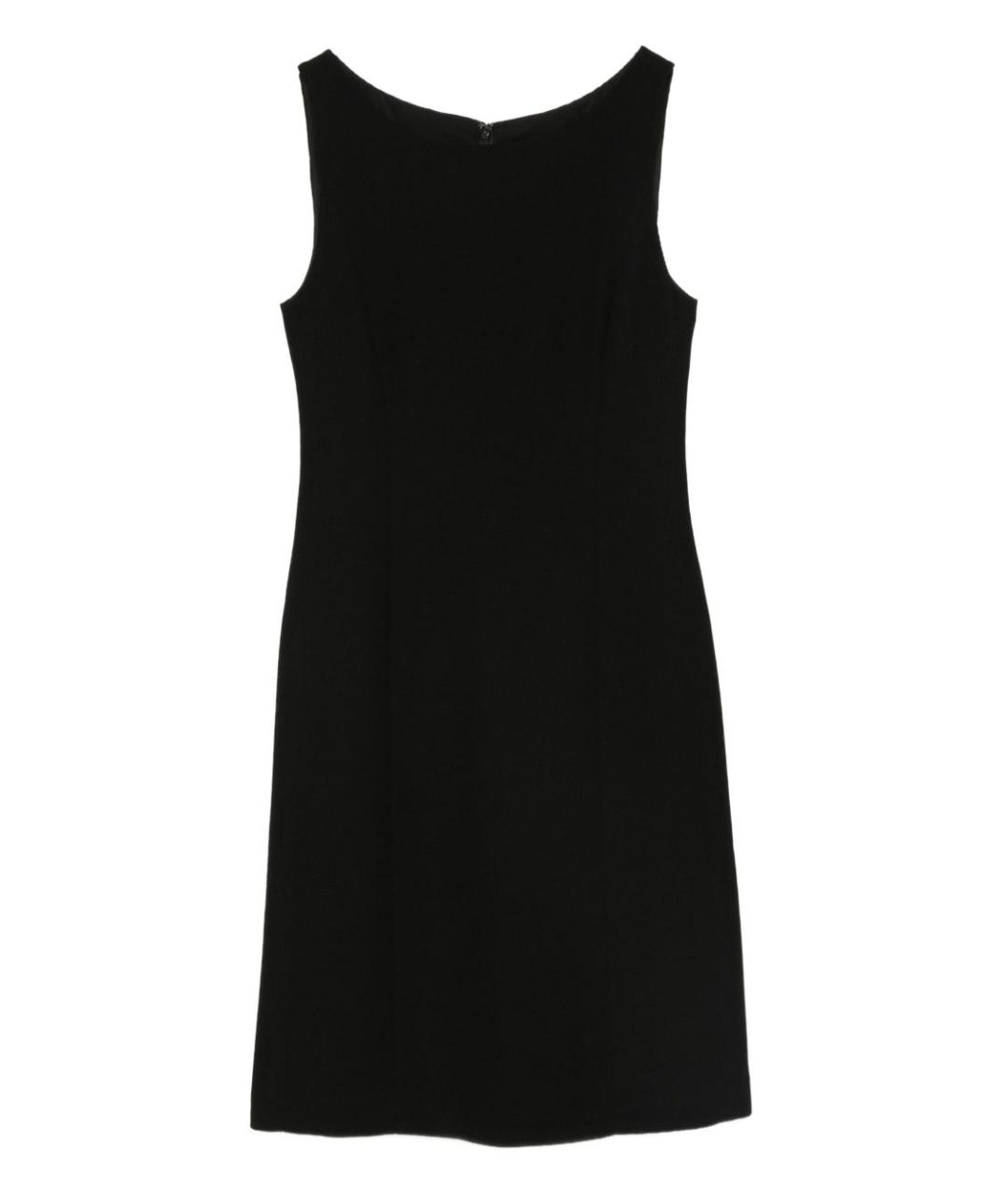 EMPORIO ARMANI Черное полиэстеровое платье, фото 1