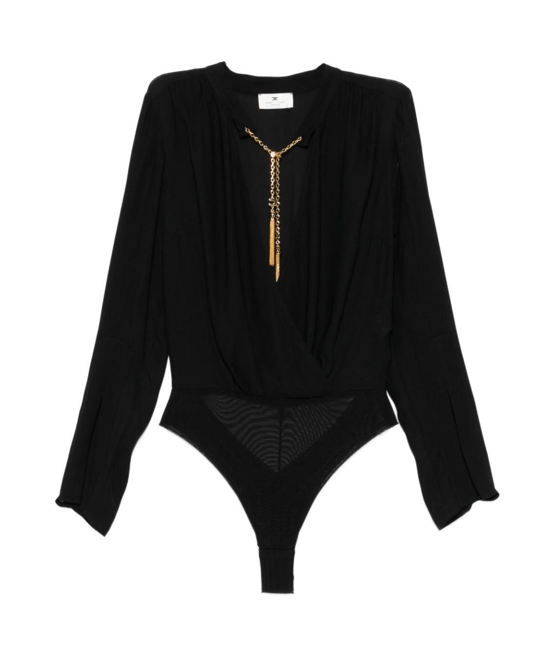 ELISABETTA FRANCHI Черное боди, фото 1