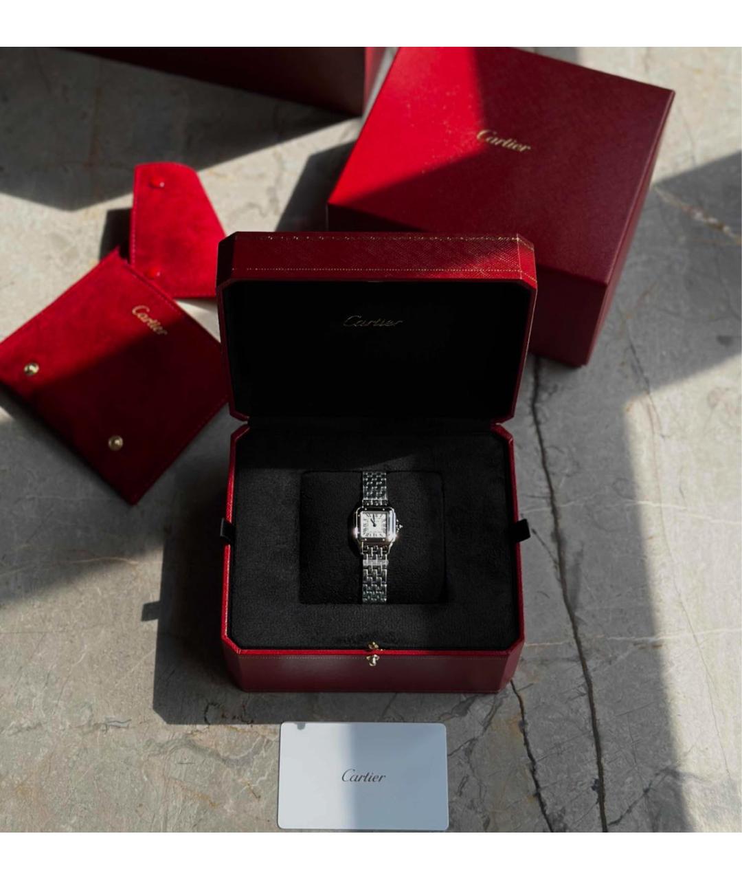 CARTIER Серебряные часы, фото 4