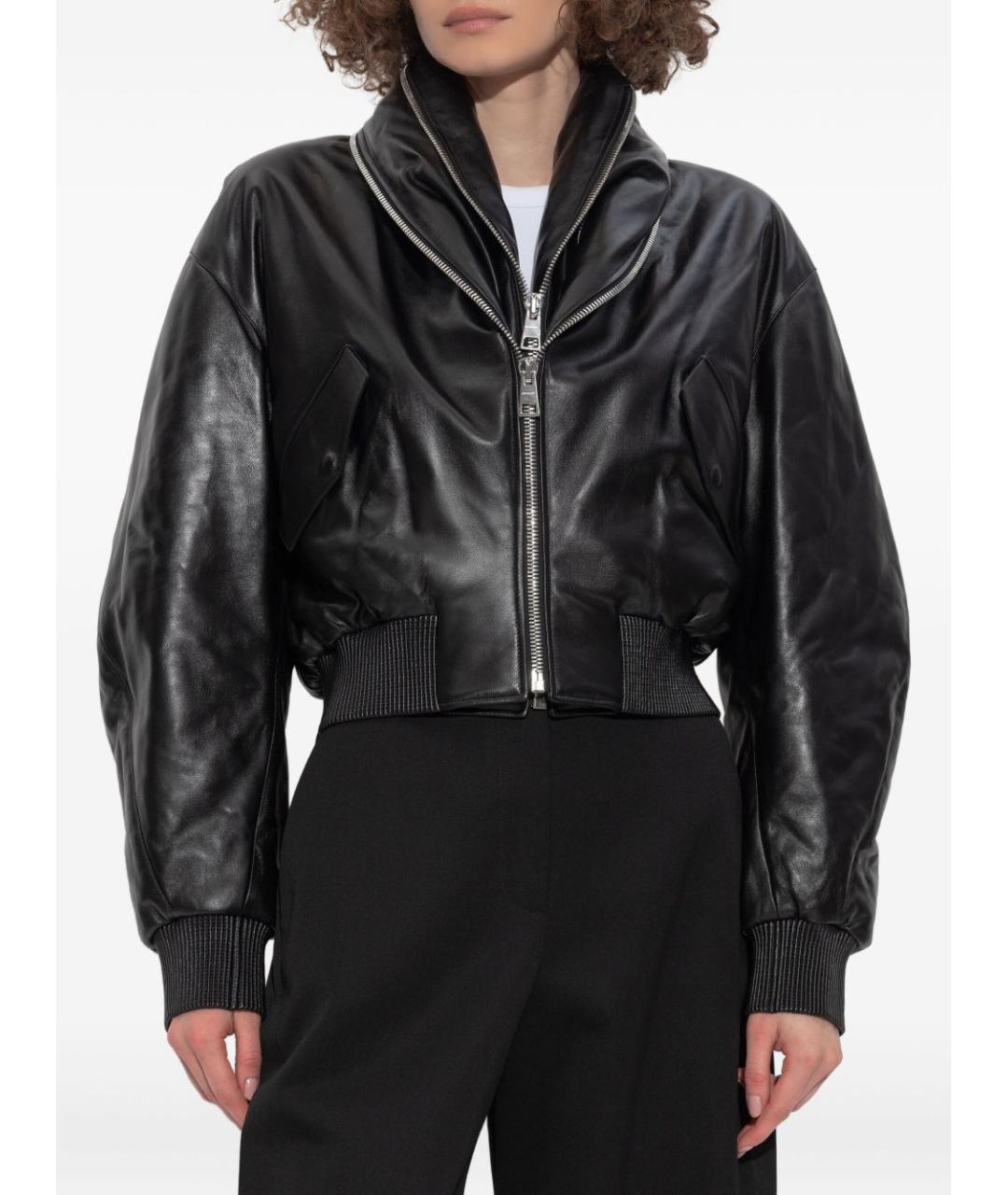 GIVENCHY Черная кожаная куртка, фото 2