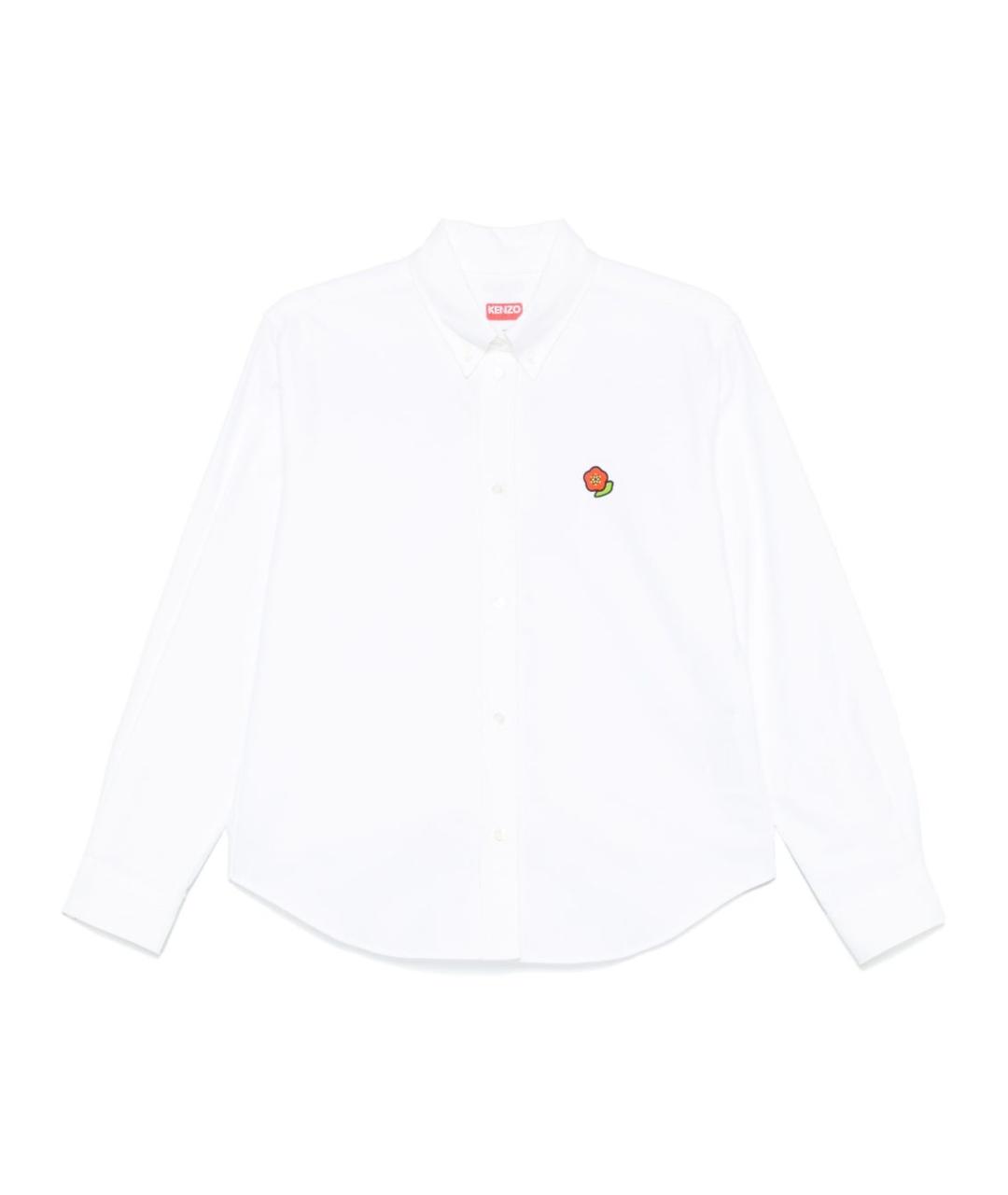KENZO Белая хлопковая рубашка, фото 1