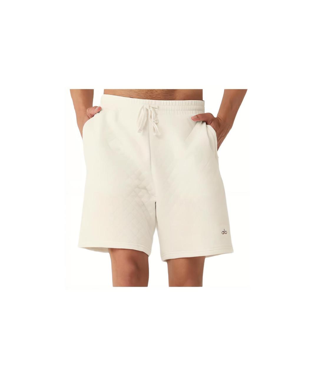 ALO YOGA Бежевые шорты, фото 4