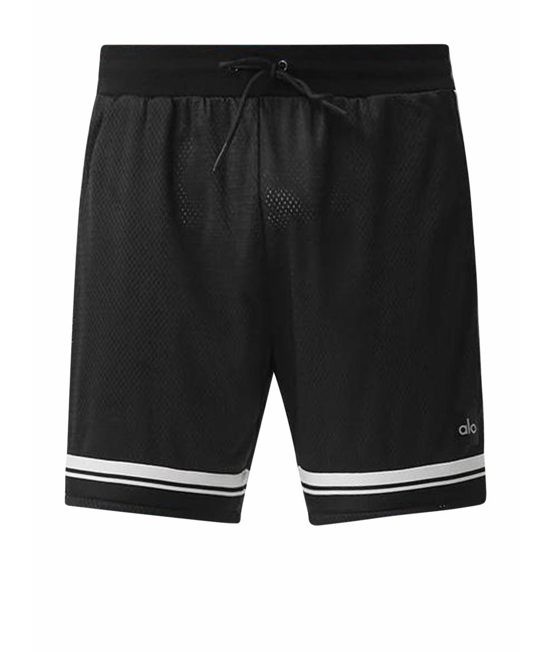 ALO YOGA Черные полиэстеровые шорты, фото 1